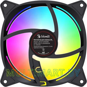 Вентилятор для корпуса A4Tech Bloody BD-CF120ARGB6 (черный) картинка 4